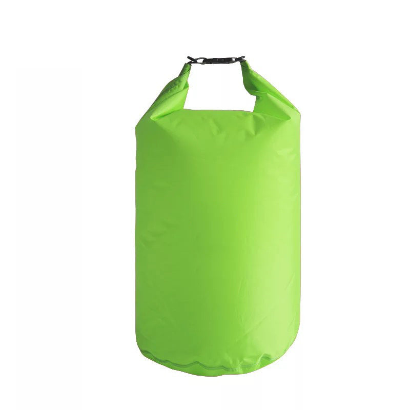Green dry bag on a white background.