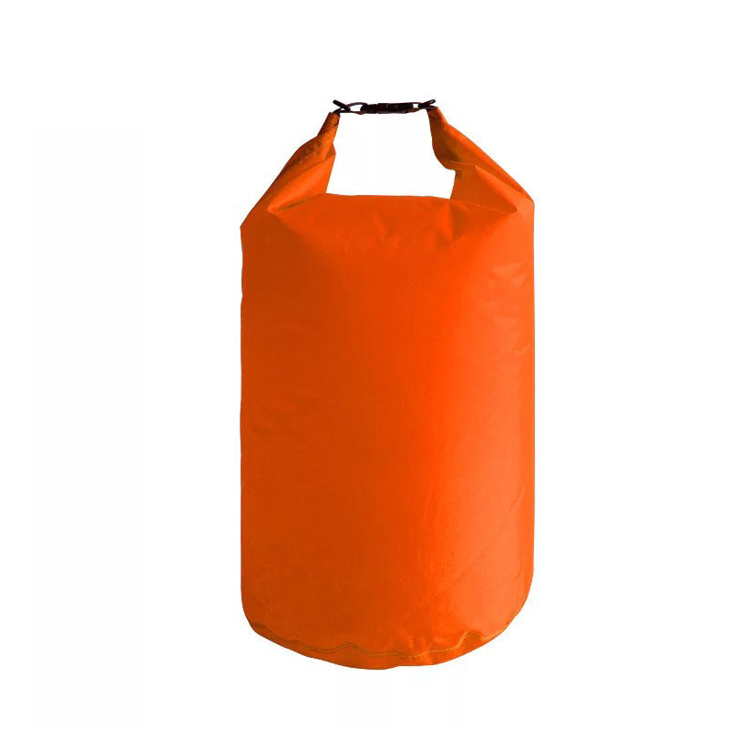 Orange dry bag on a white background.