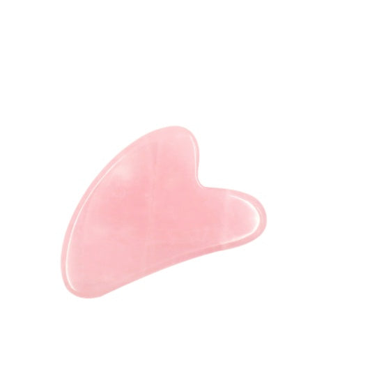 Pink heartshaped on a white background.