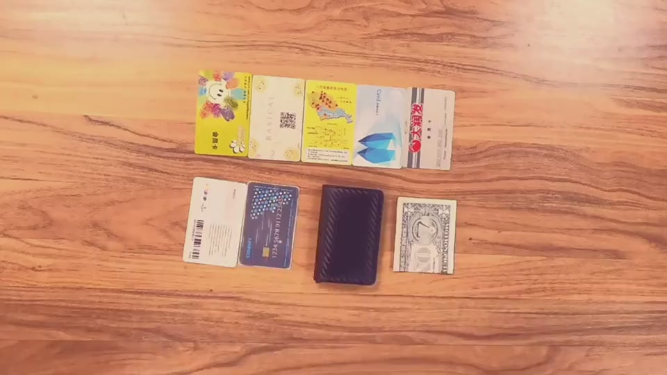 Silet video demonstrating how cards fit into a cardholder.
