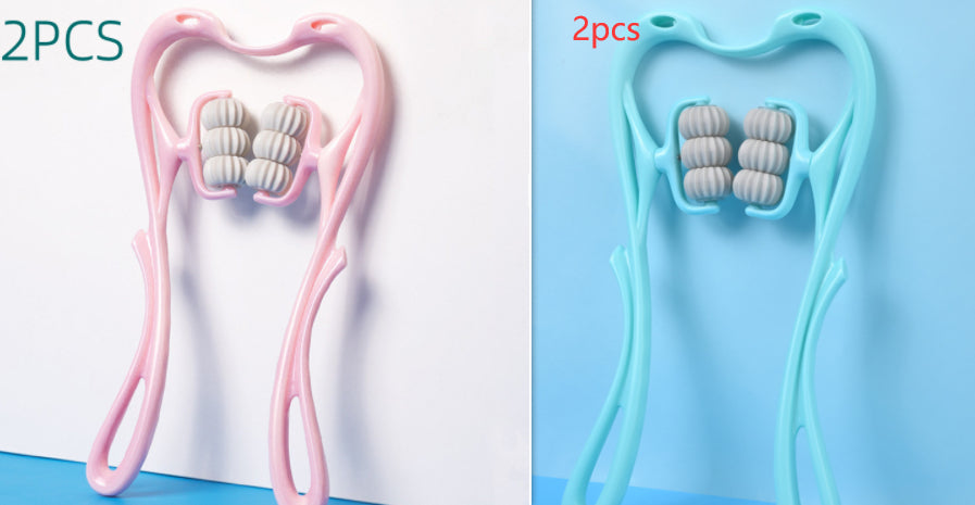 Two silicone dental tools, one pink and one blue, on a white and light blue background with «2pcs» text.